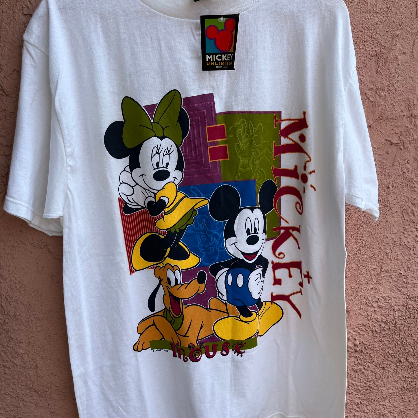 deadstock mickey mouse t shirt single stitch.