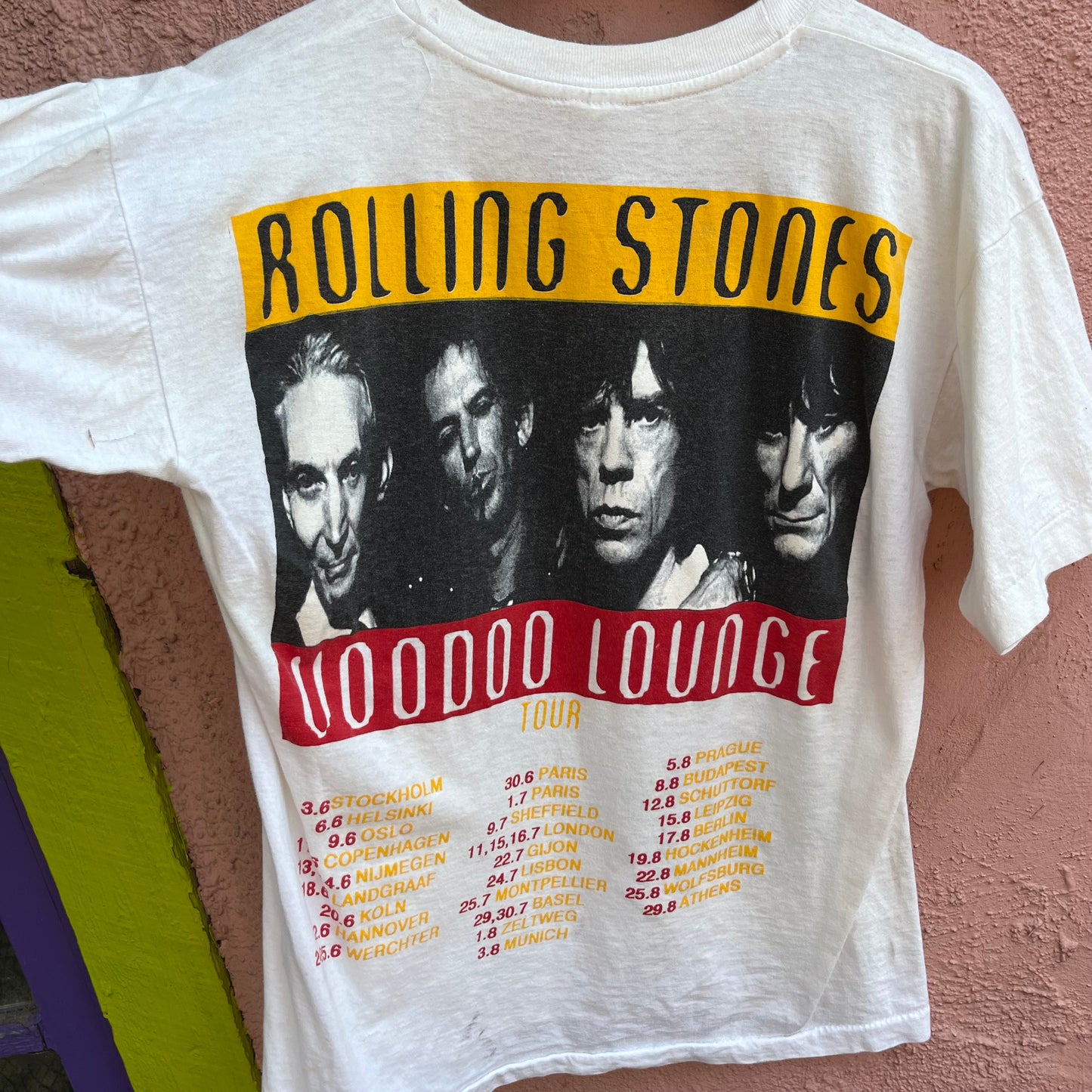 1994 rolling stones voodoo lounge tour t shirt