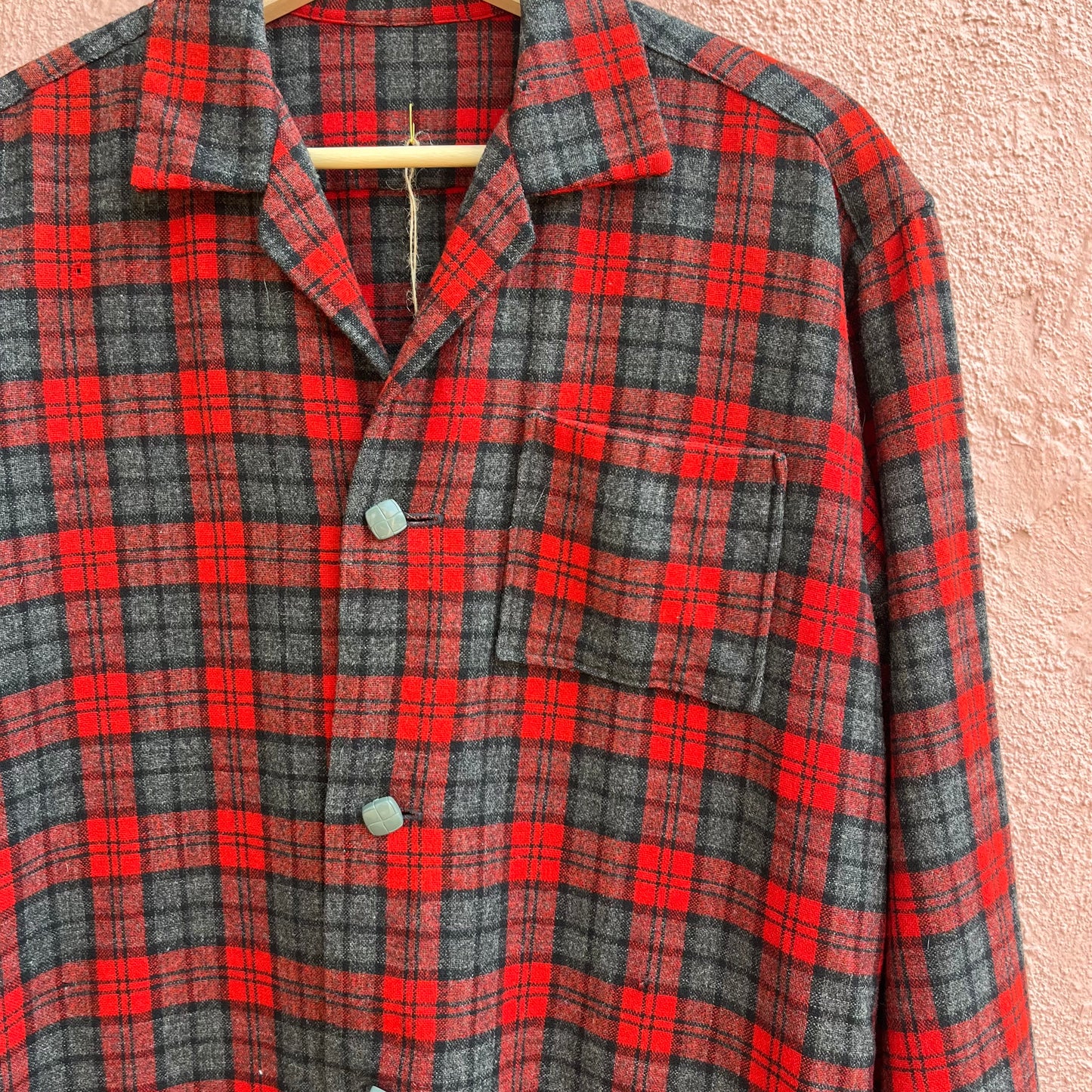 handmade wool chore coat.
