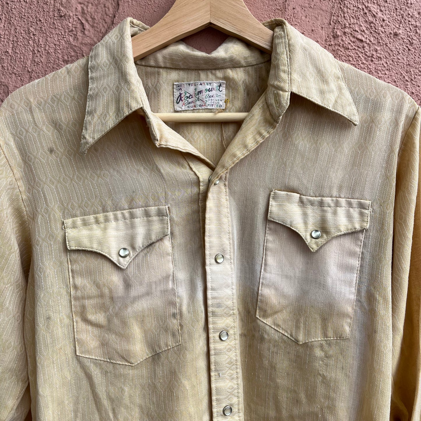 weathered pearl snap long sleeve