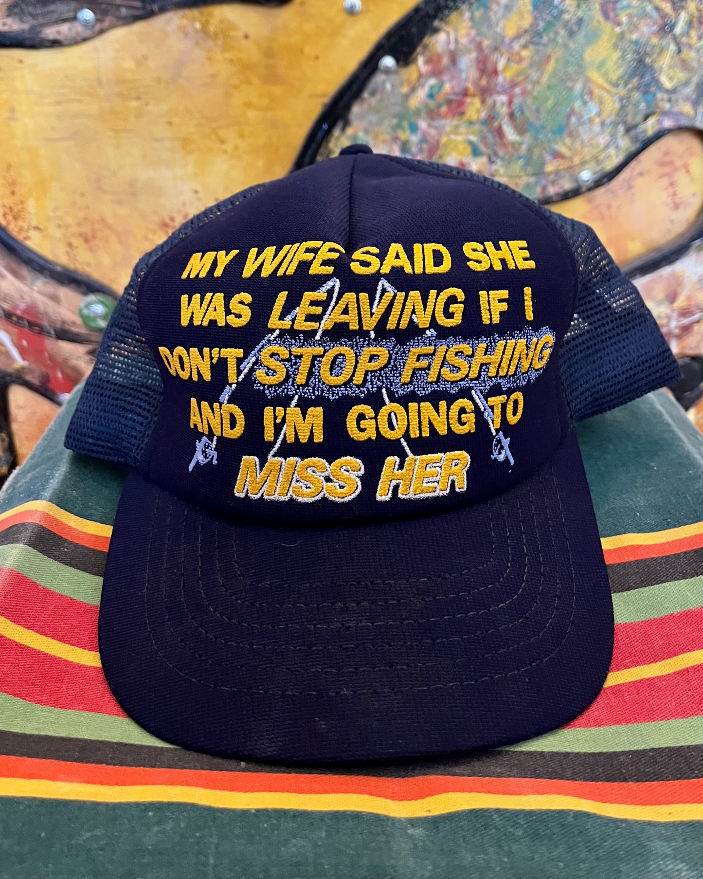 fishing funny hat