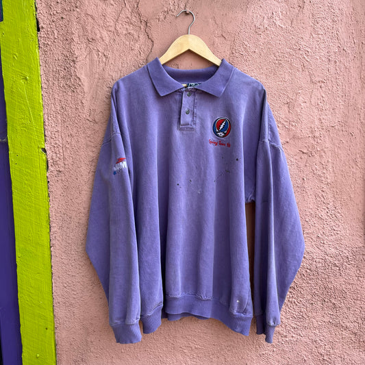 made in usa grateful dead sweatshirt polo.