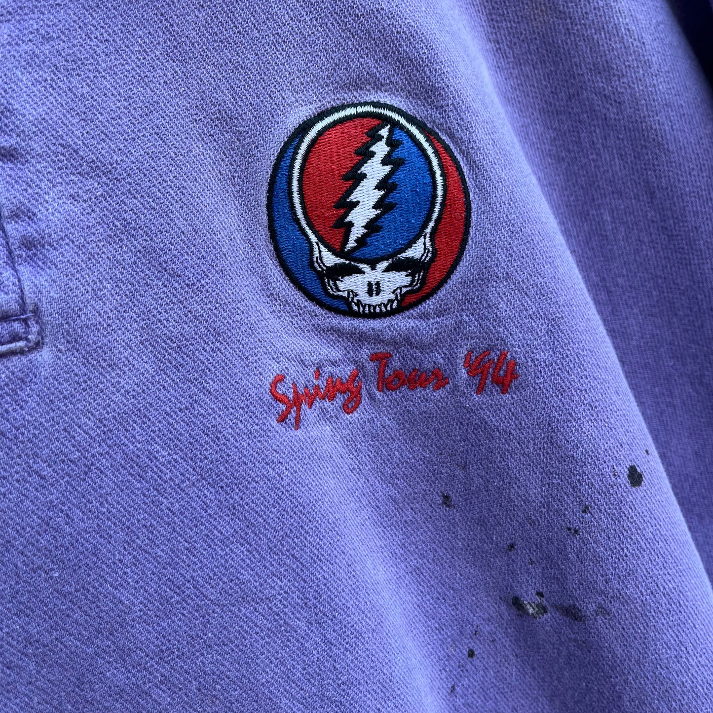 made in usa grateful dead sweatshirt polo.