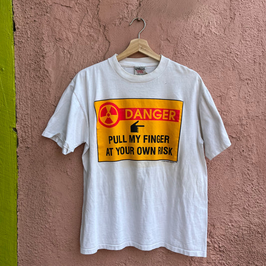 pull my finger single stitch t shirt
