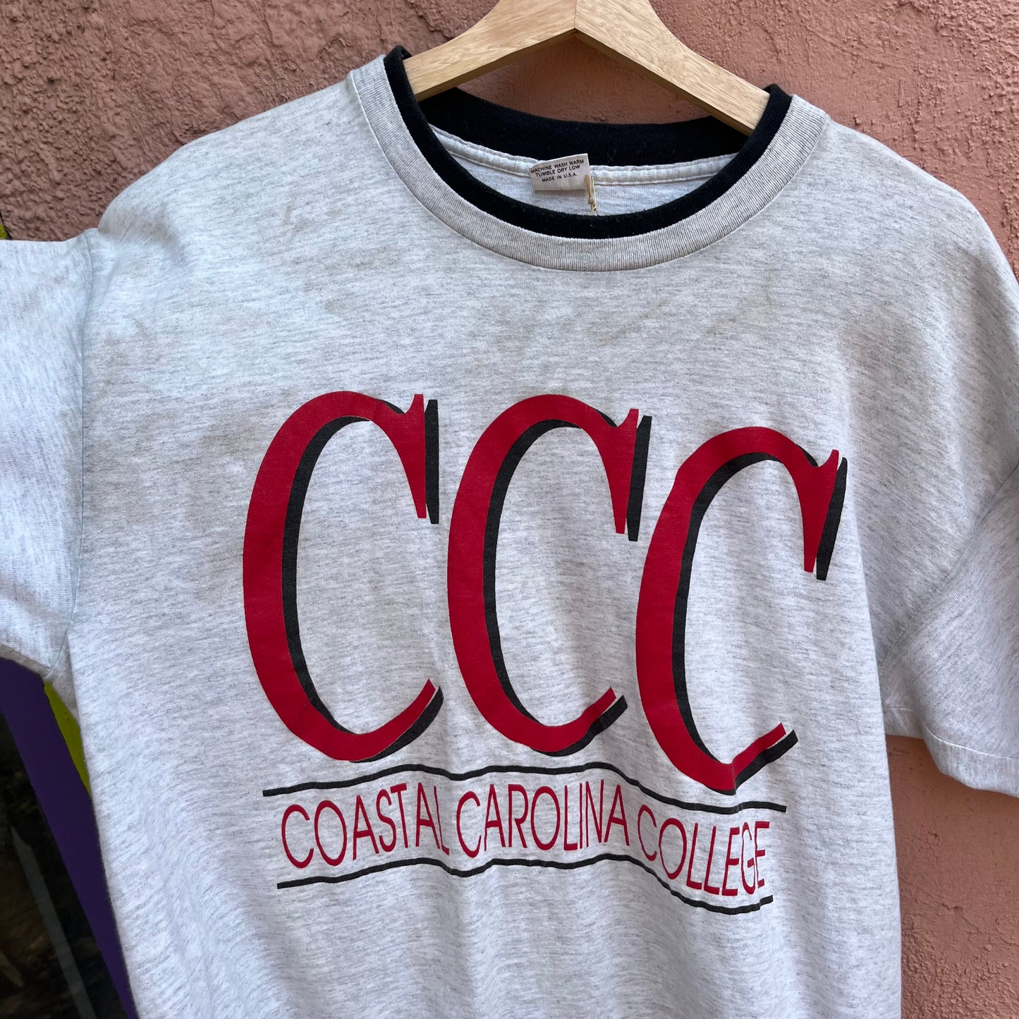 double layered coastal carolina made in usa t shirt
