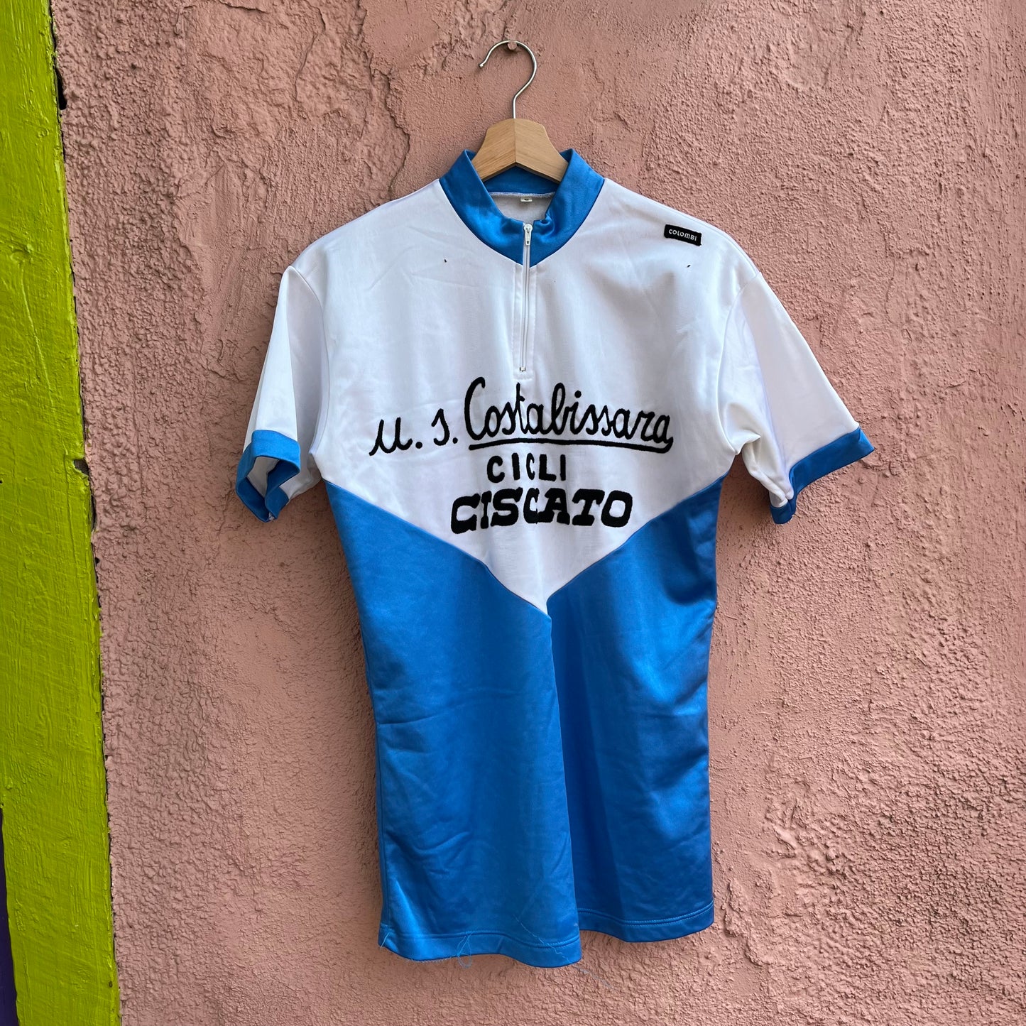 chain stitch italian cycling shirt.