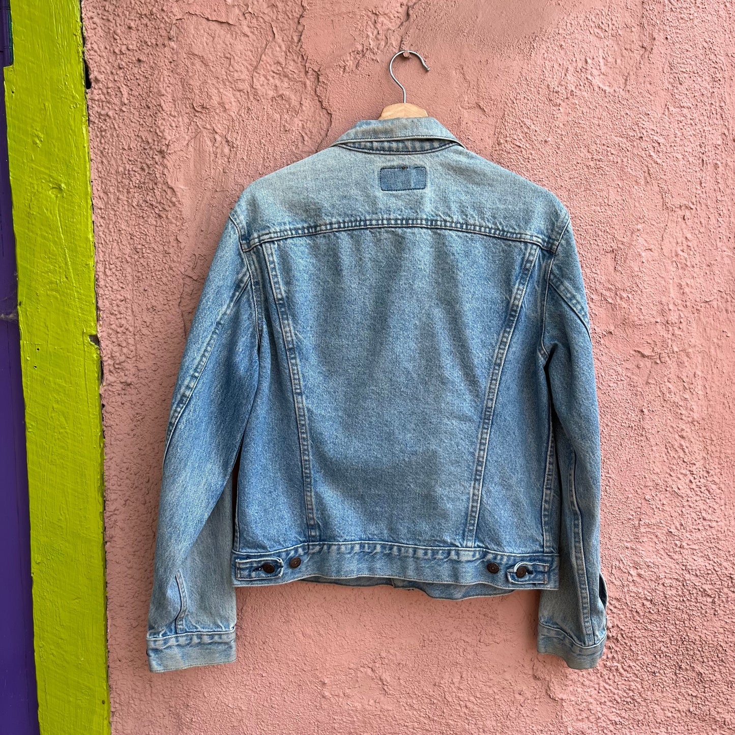 made in usa levis trucker (light wash)