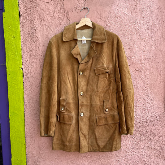 buttery suede mil-jacket made in spain
