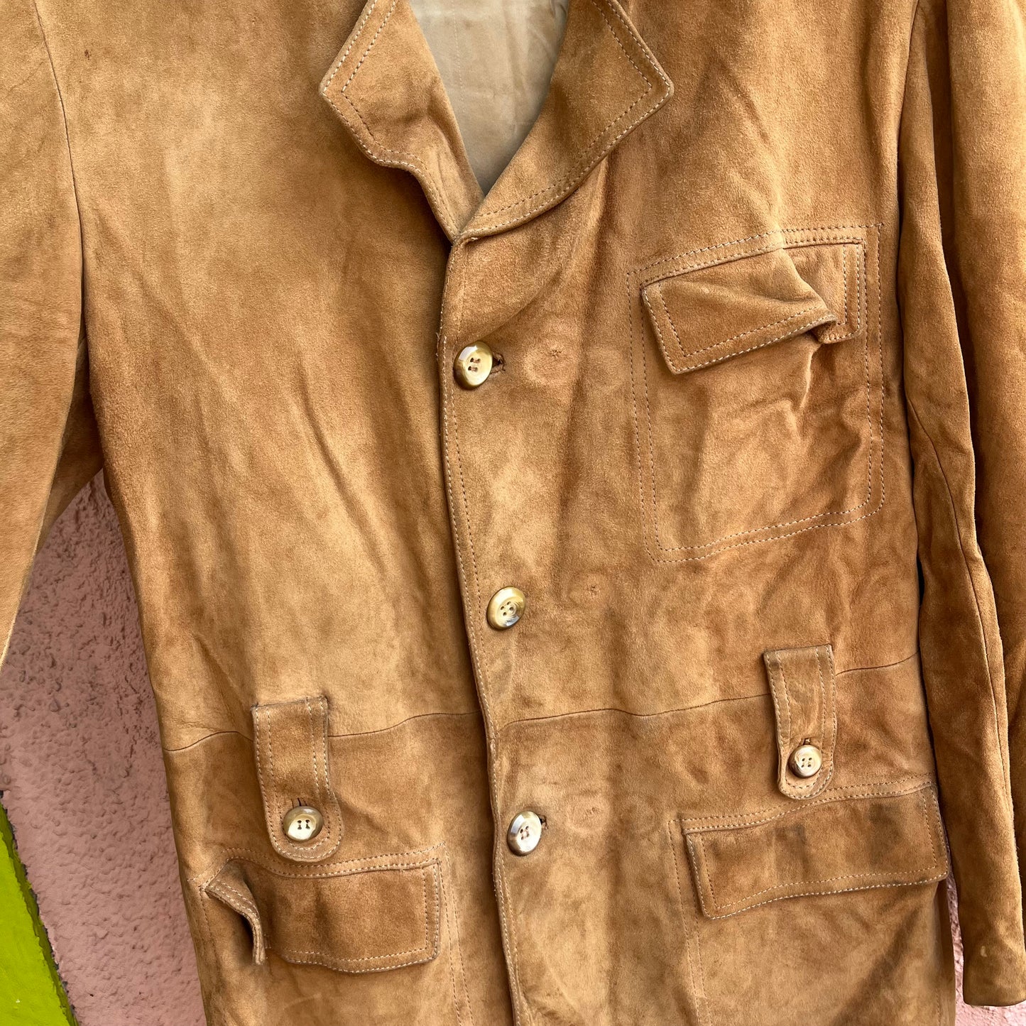 buttery suede mil-jacket made in spain