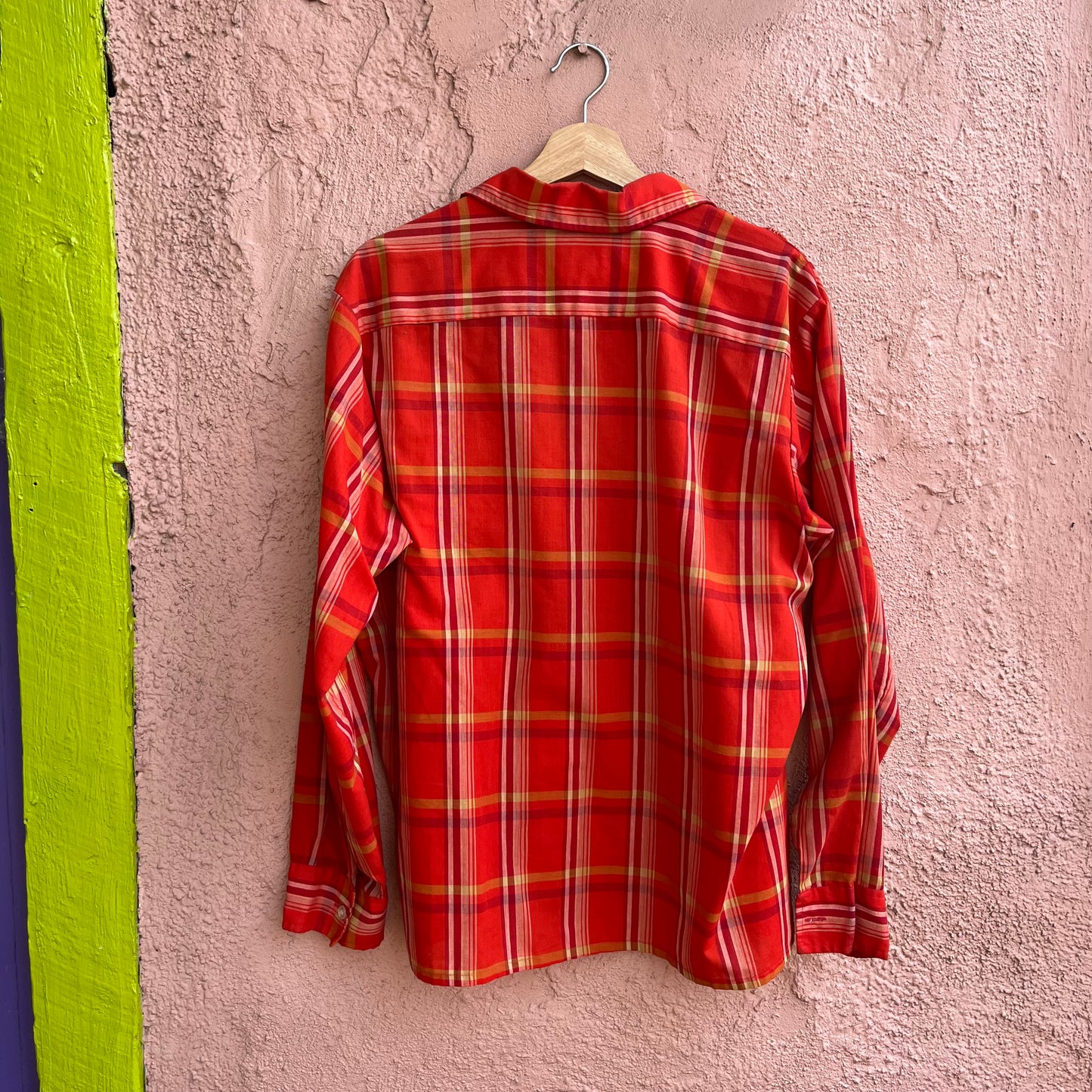thin plaid oldie button up