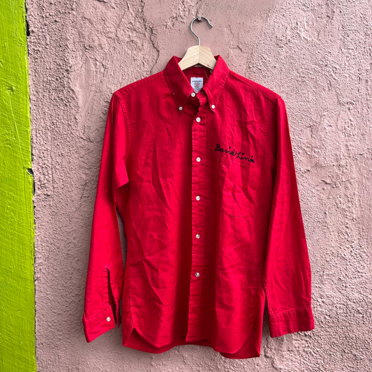 chain stitched "ths wranglers" button up