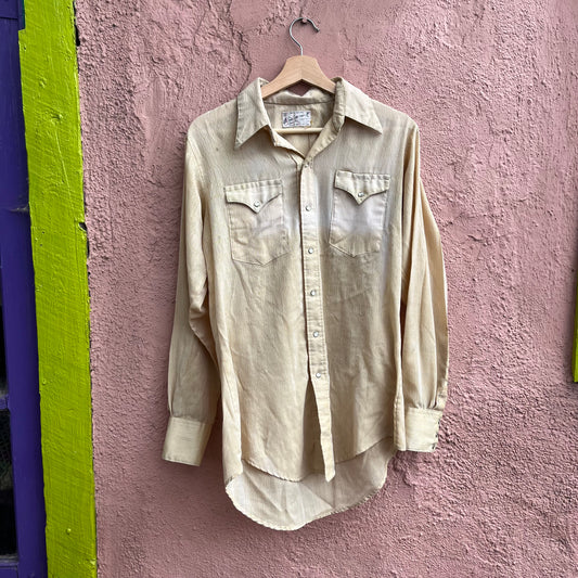 weathered pearl snap long sleeve