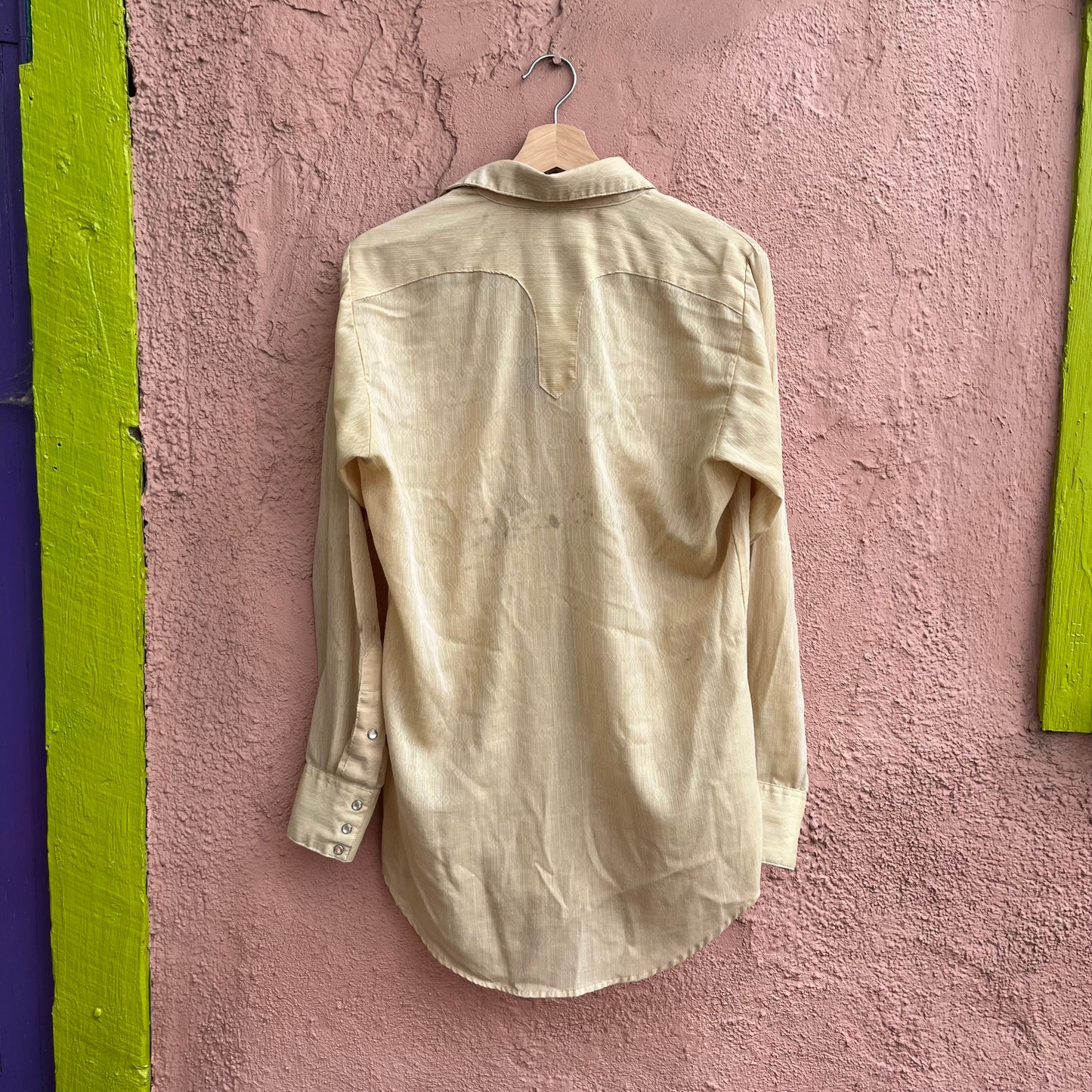 weathered pearl snap long sleeve