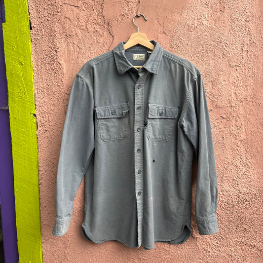 weathered ll bean moleskin work shirt