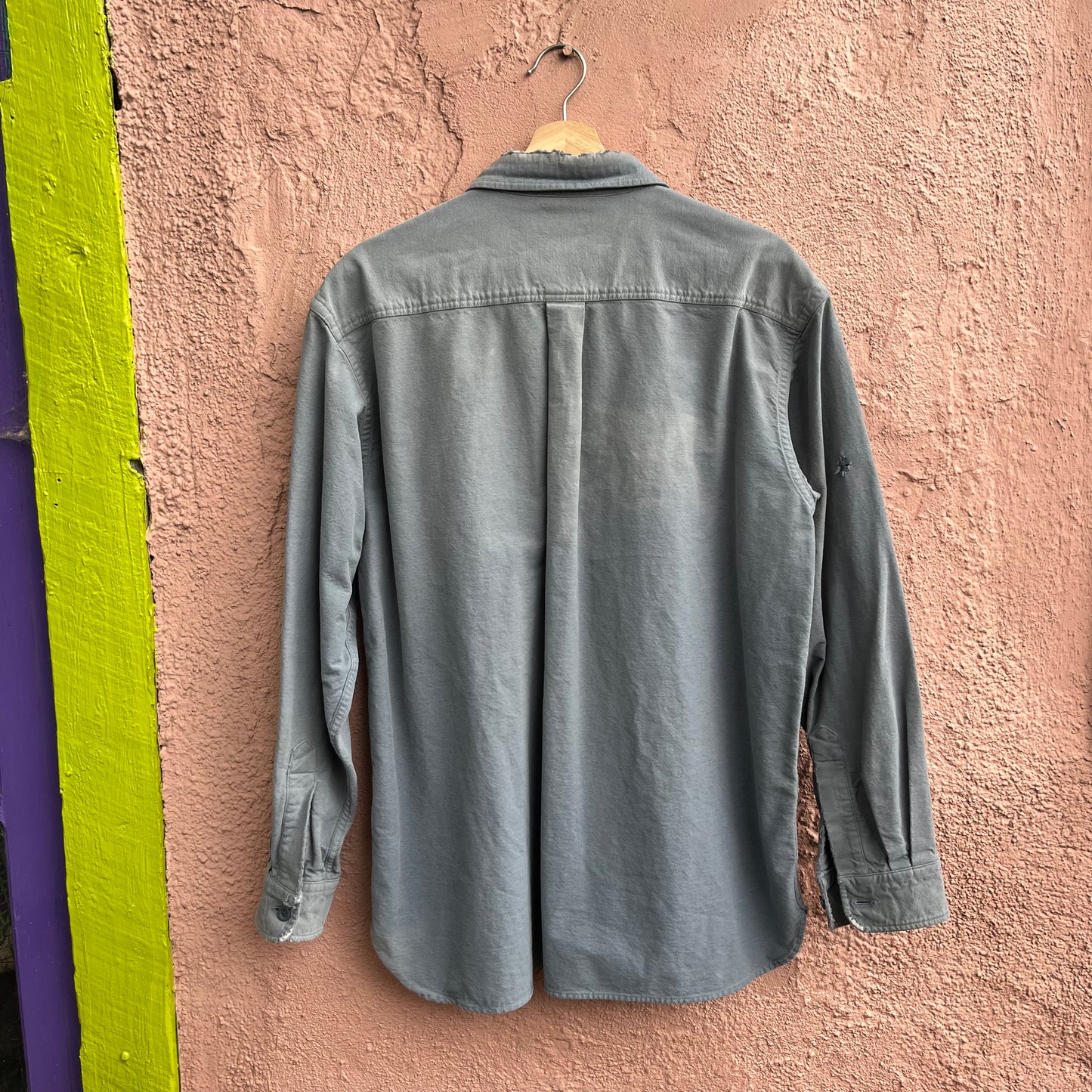 weathered ll bean moleskin work shirt