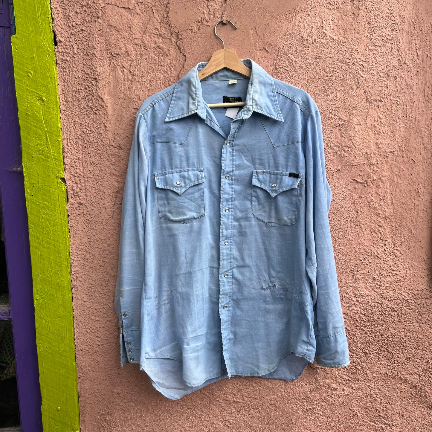 weathered sears soft work shirt