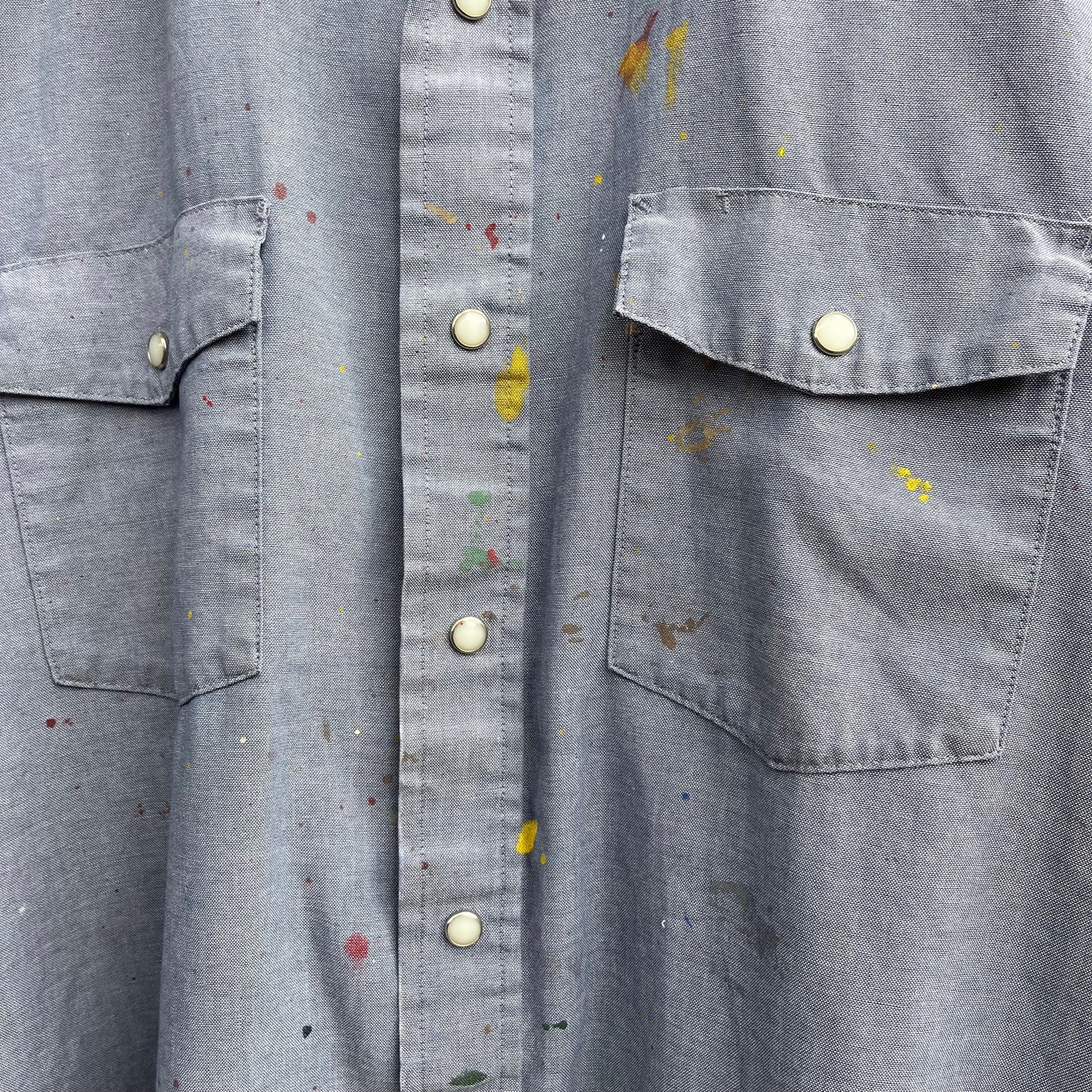 cut off red kap work shirt