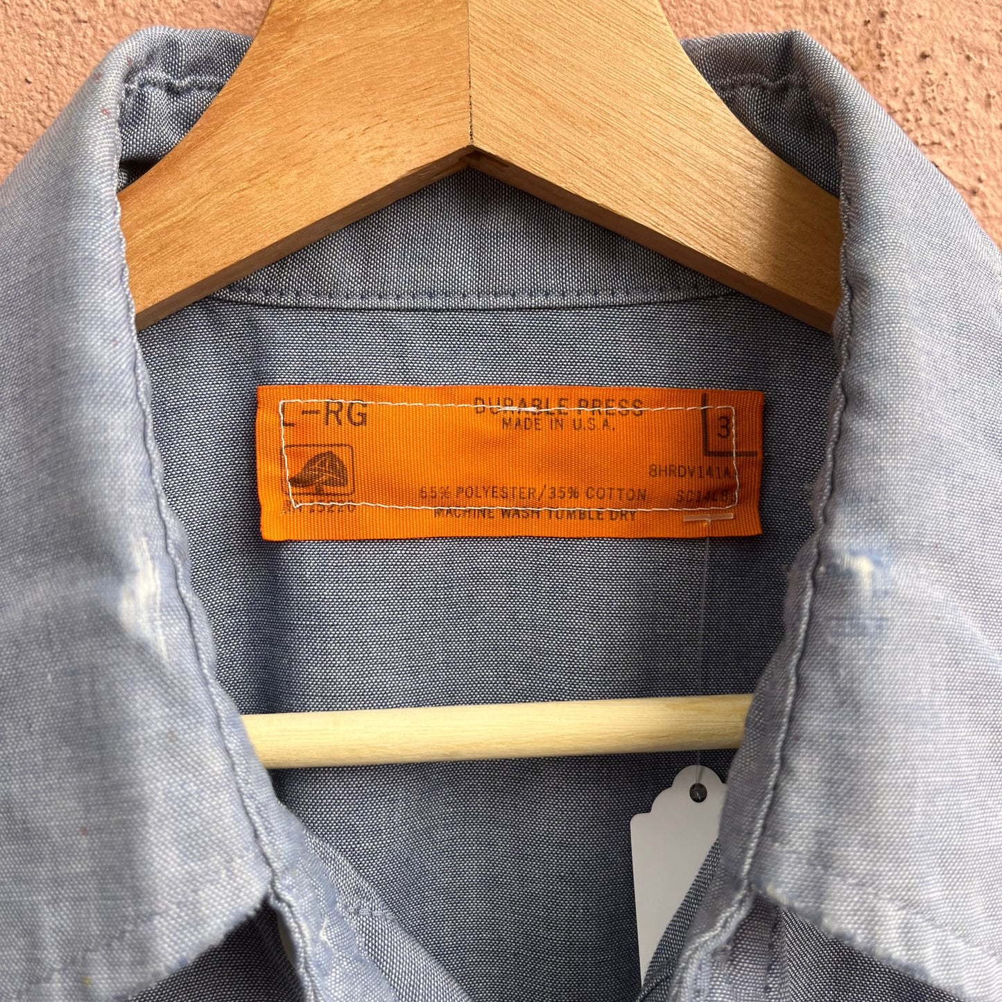 cut off red kap work shirt